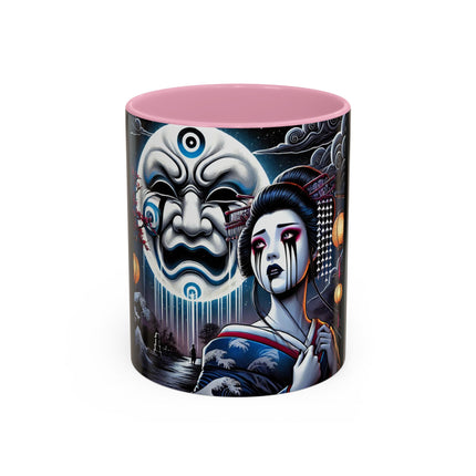 Geisha’s Black Ink Tears Colorful Mugs (11oz, 15oz)