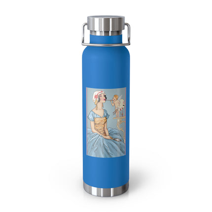 The Enchanting Painter: A Fairy's Artistic Touch Copper Vacuum Insulated Bottle, 22oz