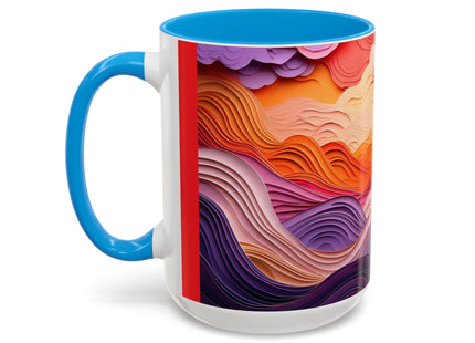Dramatic Sunset Sky Colorful Mugs (11oz, 15oz)