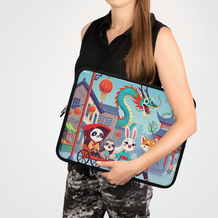 The Little Dragon and Friends Laptop Sleeve – Friendship, Adventure & Storybook Charm
