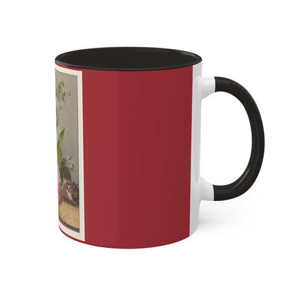 Floral Still Life by Georgius Jacobus Johannes van Os Colorful Mugs, 11oz