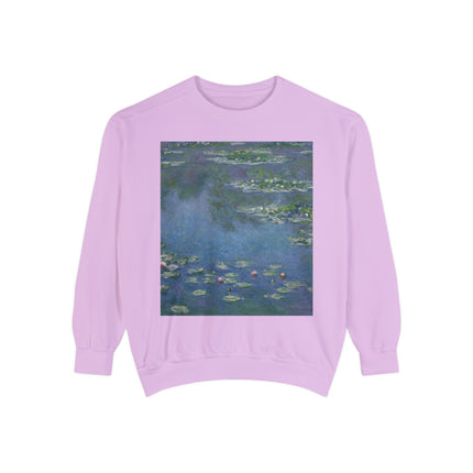 Water Lilies by Claude Monet Unisex Garment-Dyed Sweatshirt