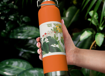 Clerodendrum & Rudbeckia by Tanigami Kônan Copper Vacuum Insulated Bottle, 22oz