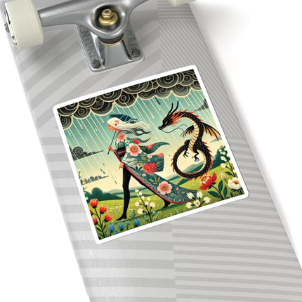 The Dragon Fairy’s Stride Kiss-Cut Stickers (4 Sizes)
