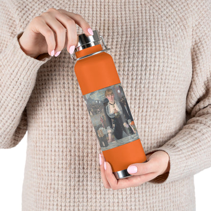 A Bar at the Folies-Bergère by Edouard Manet Copper Vacuum Insulated Bottle, 22oz