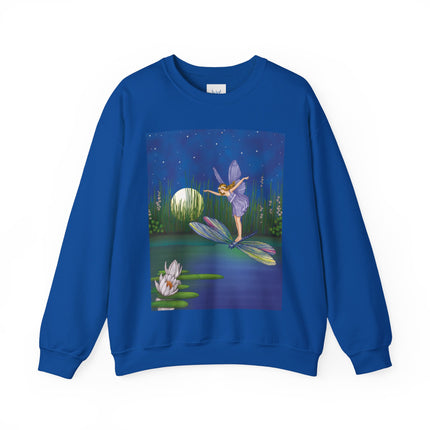 Fairy on a Dragonfly Heavy Blend™ Crewneck Sweatshirt