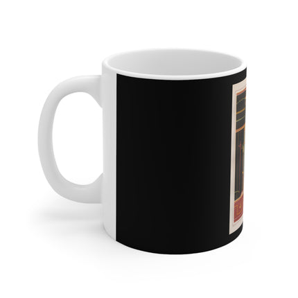 Pompeii Walls Pl.04 by Victor Steeger Ceramic Mug 11oz