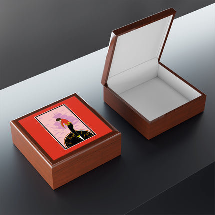 Woman Waiting for her Beloved at 1:59 by Kobayashi Kaichi Jewelry Box