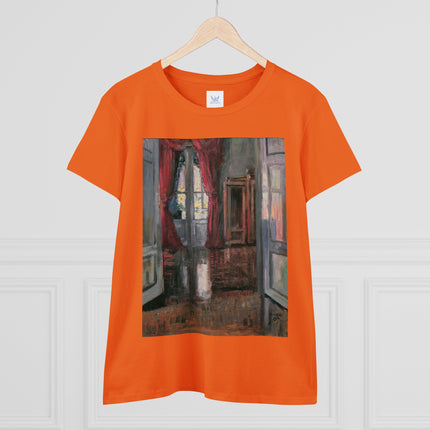 View into an Apartment by Egon Schiele Women's Midweight Cotton Tee