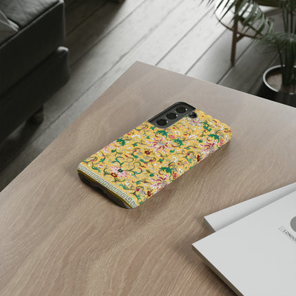 Yellow Botanical Pattern by Owen Jones Phone Cases