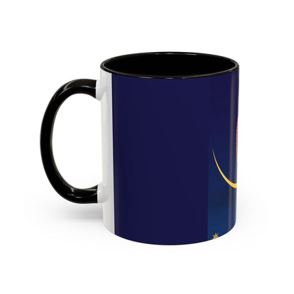 Moonlit Reflections Colorful Mug (11oz, 15oz) – Celestial Elegance, Art Deco Beauty & Dreamy Style