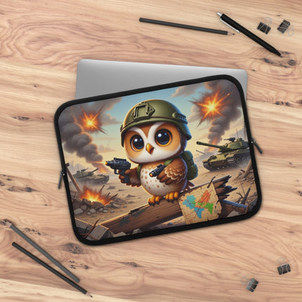 The Owl on the Front Lines Laptop Sleeve – Courage, Wisdom & Quiet Strength