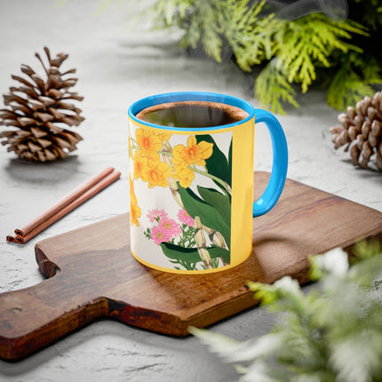 Golden Bow Orchid by Tanigami Kônan Colorful Mugs (11oz, 15oz)