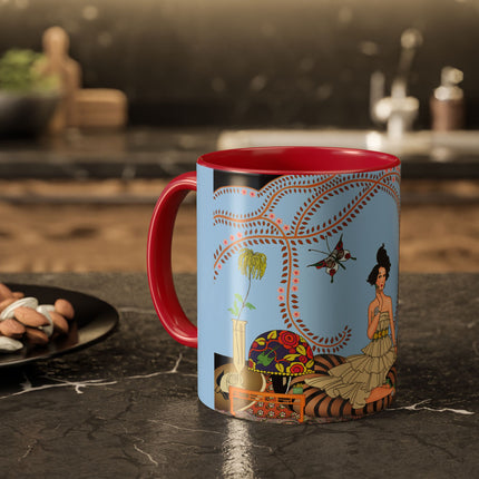 Minuit … ou l’appartement à la mode by George Barbier Colorful Mugs (11oz, 15oz)