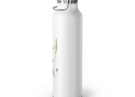 Blooming Splendor: A Floral Transformation Copper Vacuum Insulated Bottle, 22oz