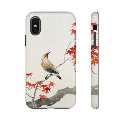 Japanese Bird on Maple by Ohara Koson Phone Cases