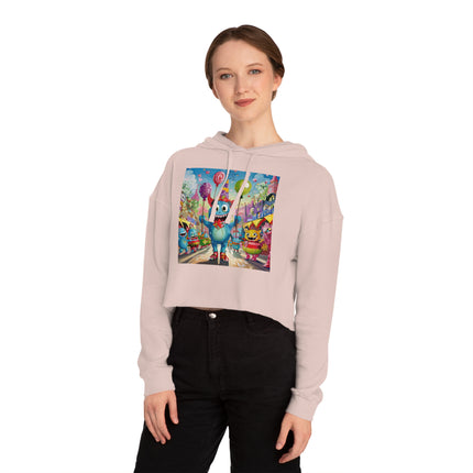 Monster Parade Madness Women’s Cropped Hooded Sweatshirt