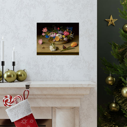 Flower Still Life by Ambrosius Bosschaert Matte Horizontal Posters