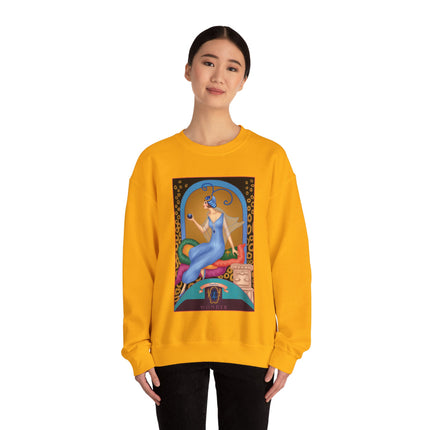 September & Sapphire (from the Gem Series) by Sofia Chiostri Heavy Blend™ Crewneck Sweatshirt