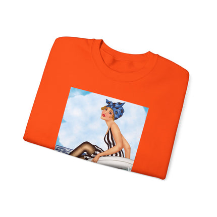 Playful Waves and Fashion Follies Heavy Blend™ Crewneck Sweatshirt