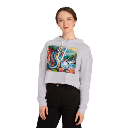 Wisdom's Guardian Cropped Hooded Sweatshirt
