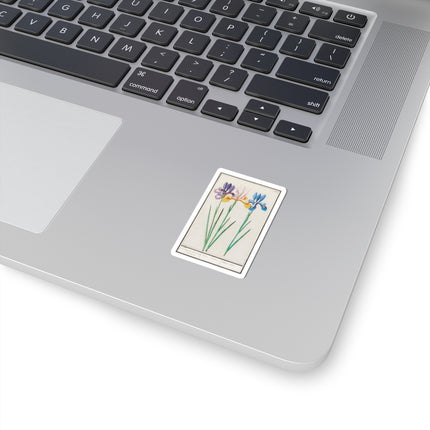 Iris, Iris sibirica by Anselmus Boëtius de Boodt Kiss-Cut Stickers (4 Sizes)