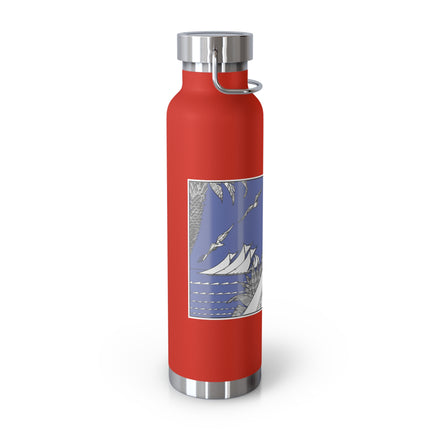 Coastal Elegance Copper Vacuum Insulated Bottle, 22oz