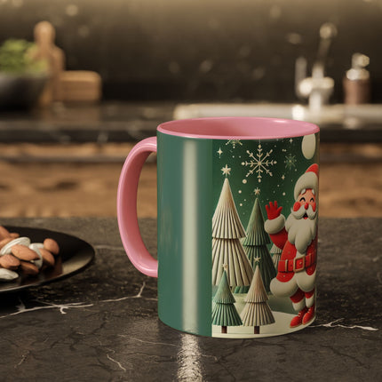 Santa's Joyful Night Colorful Mugs (11oz, 15oz)