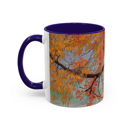 Autumn leaves by Edward Okuń Colorful Mugs (11oz, 15oz)