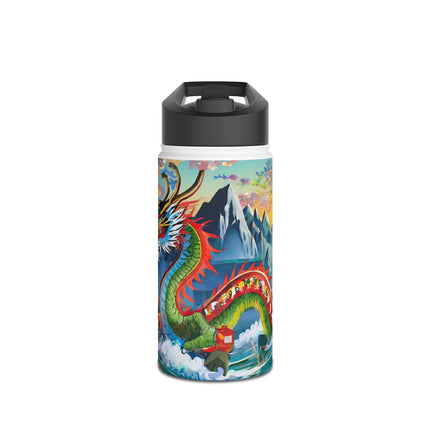 Chinese Dragon Stainless Steel Water Bottle