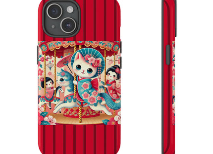 Geisha Kitten's Enchanted Carousel Phone Cases