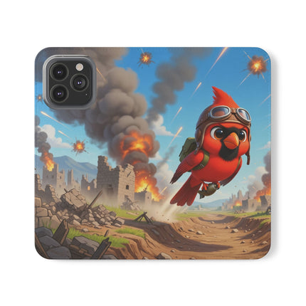 🐦✈️ The Cardinal Dive Bomber Flip Case – Bold Flight & Fearless Adventure