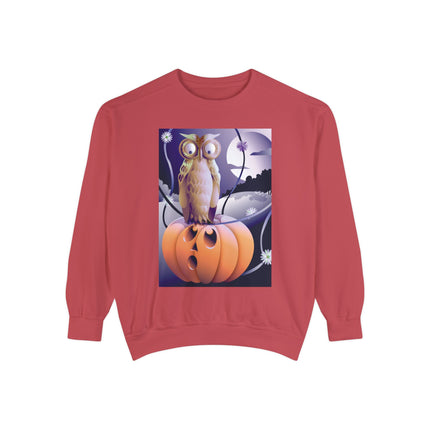 The Startled Pumpkin Unisex Garment-Dyed Sweatshirt