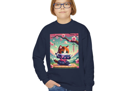 Samurai Kitten Youth Crewneck Sweatshirt