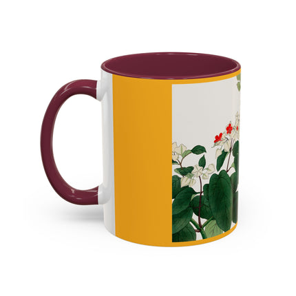 Clerodendrum & Rudbeckia Flower by Tanigami Kônan Colorful Mugs (11oz, 15oz)