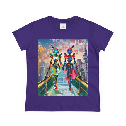 Cyber Punk Robot Models Cotton Tee