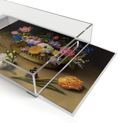 Flower Still Life by Ambrosius Bosschaert Acrylic Serving Tray