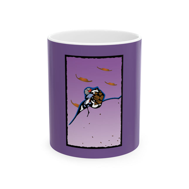 The Graceful Dance of Golden Birds Ceramic Mug 11oz