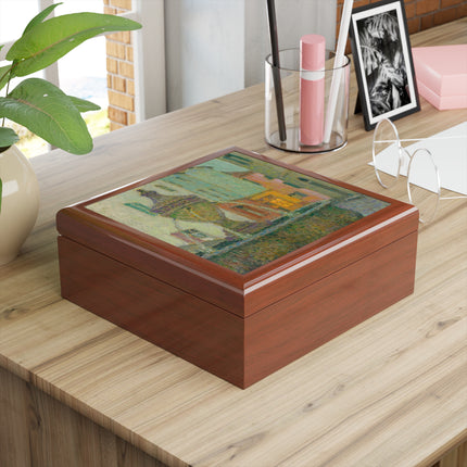 La Fontaine, Saint-Paul De Vence by Henri Le Sidaner Jewelry Box