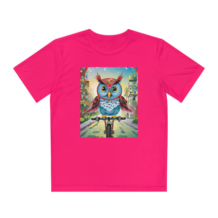 Cycling Owl Youth Competitor Tee – Urban Adventure & Playful Energy