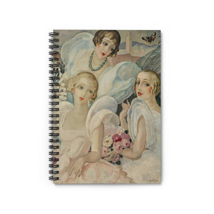 Les Femmes Fatales by Gerda Wegener Spiral Notebook - Ruled Line
