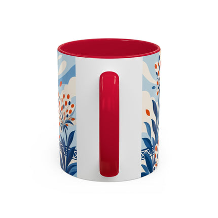 🌼🧡 The Polka Dot Wind Dancer Colorful Mug – Art Deco Fashion Whimsy