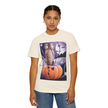 The Startled Pumpkin Unisex Garment-Dyed T-shirt