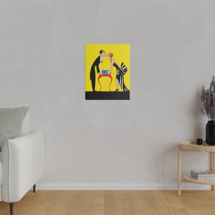 Golden Embrace – A 1920s Art Deco Moment of Passion