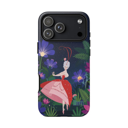 🌺✨ The Lady Of The Starlit Enchanted Garden Phone Case – Art Deco Floral Fantasy