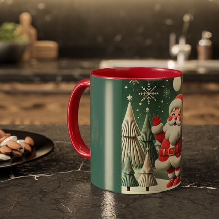 Santa's Joyful Night Colorful Mugs (11oz, 15oz)