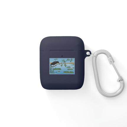The Crow and the Frog – Enchanting Nature Art AirPods Case