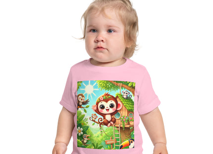Monkey Treehouse Adventure Baby Short Sleeve T-Shirt