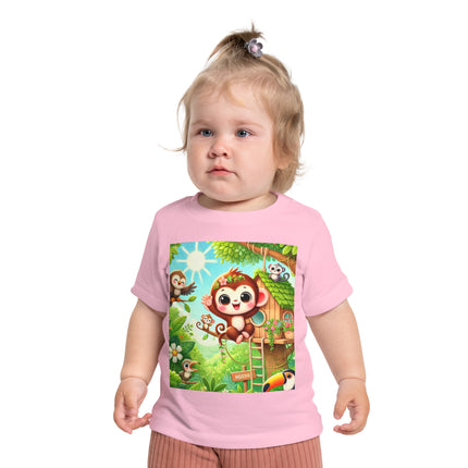 Monkey Treehouse Adventure Baby T-Shirt – Playful Jungle Fun & Everyday Comfort