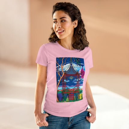 Serene Splendor Women's Midweight Cotton Tee
